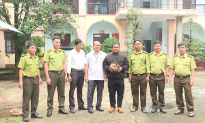 Xã Phú Nghĩa: Người dân phát hiện và giao nộp cá thể Tê tê quý hiếm